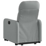vidaXL Fauteuil inclinable Gris clair Tissu