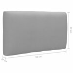 vidaXL Salon de jardin palette 6Pièces avec coussins pin imprégné de gris