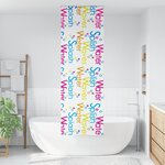 vidaXL Store enrouleur de douche 60x240 cm largeur du tissu 56 cm