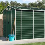 vidaXL Abri de jardin vert 191x555x198 cm acier galvanisé
