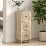 vidaXL Armoire à tiroirs Chêne Sonoma 33 x 34 5 x 90 cm