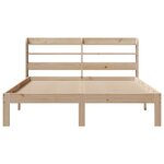 vidaXL Cadre de lit avec tête de lit 160x200 cm bois de pin massif