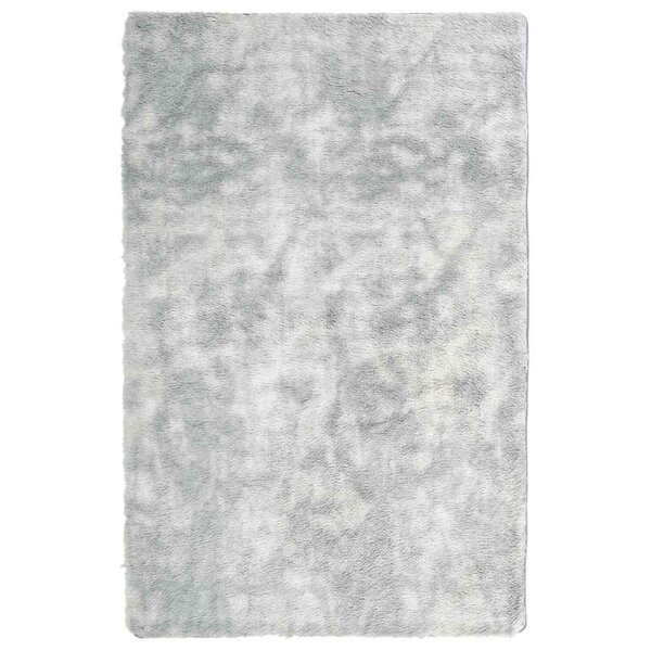 vidaXL Tapis Shaggy à poils longs NAVARRA gris argenté 130x200 cm