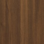 vidaXL Table de chevet murale Chêne marron 50x36x25 cm