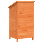 vidaXL Abri de jardin Marron 59 x 56 x 113 5 cm Bois de Sapin Massif