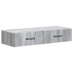 vidaXL Table d'appoint murale 87 5 x 34 5 x 17 cm Bois d'ingénierie