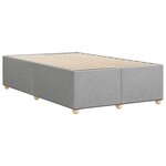 vidaXL Cadre de lit gris clair 120x190 cm tissu
