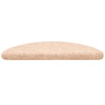 vidaXL Tapis autoadhésifs de marches 5 Pièces Marron 56x17x3cm Aiguilleté