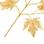 Vidaxl 10 pièces feuilles artificielles d'érable doré 75 cm