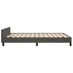 vidaXL Cadre de lit sans matelas gris foncé 140x200 cm velours