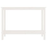 vidaXL Table console Blanc 110x40x80 cm Bois massif de pin