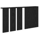 vidaXL Porte-manteau mural avec étagère Chêne noir 85 x 10 x 45 cm