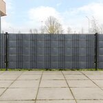 vidaXL Paravents de balcon 5 Pièces anthracite 255x19 cm résine tressée