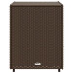 vidaXL Armoire de rangement de jardin marron 55x59x69cm résine tressée