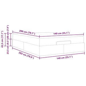 vidaXL Cadre de lit avec matelas avec matelas 2 Pièces Blanc PVC