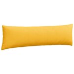 vidaXL Coussins de canapé 2 Pièces Jaune clair 145 x 40 cm