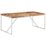 vidaXL Table à manger 180x90x76 cm Bois massif d'acacia et de manguier