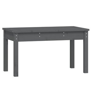 vidaXL Banc de jardin gris 80x44x45 cm bois massif de pin