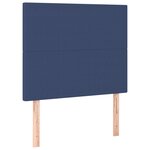 vidaXL Sommier à lattes de lit avec matelas Bleu 80x200 cm Tissu