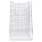 Trieur Mural Modulable Horizontal 6 Compartiments A4 - Cristal - Exacompta