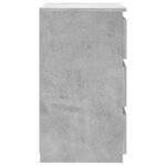 vidaXL Tables de chevet 2 Pièces Gris béton 40x35x62 5 cm Aggloméré