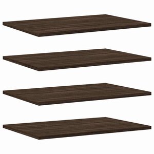 vidaXL Étagères murales 4 Pièces chêne marron 60x40x1 5cm bois ingénierie