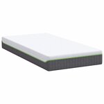 vidaXL Matelas Blanc et Gris 120 x 200 cm Ressort ensaché