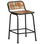 vidaXL Tabourets de bar lot de 4 46x35 5x70cm bois massif récupération
