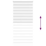 vidaXL Store zèbre blanc 110x230 cm largeur du tissu 105 9cm polyester