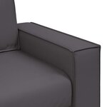 vidaXL Fauteuil canapé Gris 180 x 78 x 84 cm Cuir artificiel