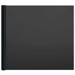 vidaXL Films pour fenêtre 3 Pièces statique dépoli noir PVC