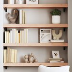 vidaXL Étagère murale 80x20x6 cm bois de chêne massif non traité