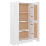 Vidaxl bibliothèque blanc brillant 82 5x30 5x150 cm aggloméré