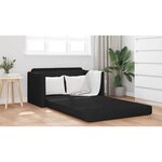 vidaXL Canapé-Lit Noir 124 x 71 x 78 cm tissu