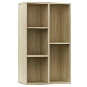 vidaXL Bibliothèque/Buffet Chêne sonoma 50x25x80 cm Bois d’ingénierie