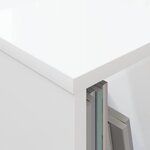 vidaXL Étagère à magazines 2 Pièces Blanc 35 x 30 x 45 cm