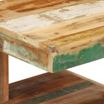 vidaXL Table basse 45x45x40 cm Bois de récupération massif