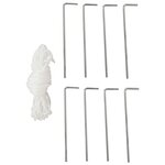 vidaXL Tente de réception avec 10 parois en maille 12 x 3 m