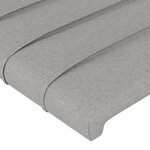 vidaXL Tête de lit Gris clair 80x5x78/88 cm Tissu