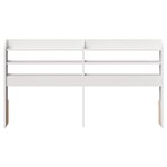 vidaXL Tête de lit avec étagères blanc 140 cm bois massif de pin