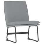 vidaXL Chaise longue Gris clair 52x75x76 cm Tissu