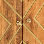 vidaXL Armoires latérales 3 Pièces marron et noir 60x33 5x75 cm