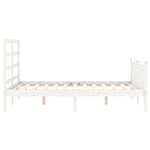 vidaXL Cadre de lit sans matelas blanc 140x200 cm bois de pin massif