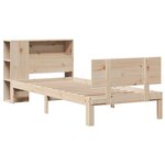 vidaXL Lit bibliothèque sans matelas 75x190 cm bois de pin massif