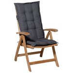 Madison coussin de chaise à haut dossier panama 123x50 cm gris