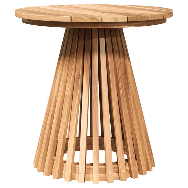 vidaXL Table d'appoint de jardin Ø50x49 5 cm en bois massif de teck