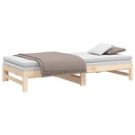 vidaXL Lit coulissant sans matelas 2x(100x200) cm bois de pin massif