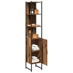 vidaXL Cabinet de salle de bain Bois ancien 33 x 33 x 185 5 cm