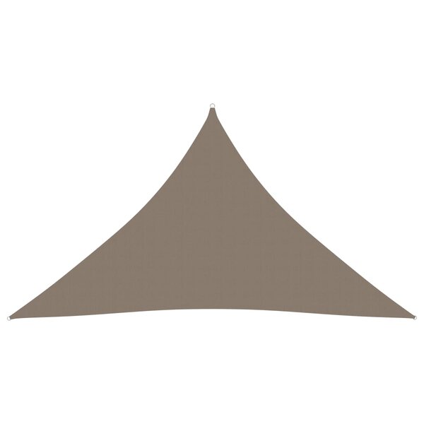 vidaXL Voile de parasol tissu oxford triangulaire 2 5x2 5x3 5 m taupe