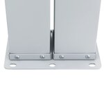 vidaXL Auvent latéral double rétractable de patio 170x600cm Anthracite